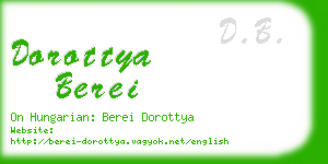 dorottya berei business card